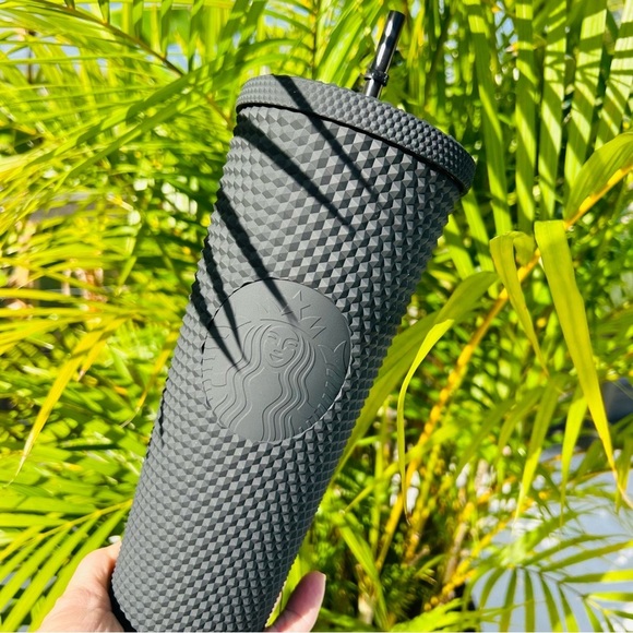 Starbucks Mexico LIMITED EDITION Matte Black Studded Tumbler Cup 24oz Venti New - Picture 1 of 11